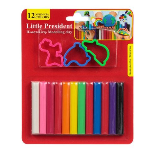 Set plastilina 12 culori diferite & forme, 15 piese