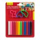 Set plastilina 12 culori diferite & forme, 15 piese