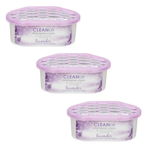 Dezumidificator pasiv cutie, aroma de lavanda, 100 grame, 3 bucati