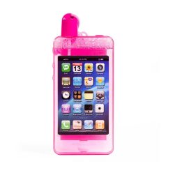 Jucarie baloane de sapun, design iPhone, 13 cm, 80 ml, roz