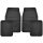 Set 4 covorase auto, antiderapante, negre