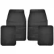 Set 4 covorase auto, antiderapante, negre