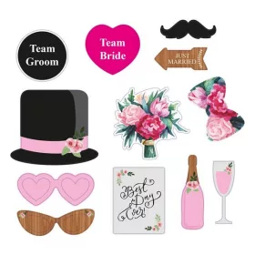Set accesorii deghizare foto nunta, 12 bucati