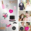 Set accesorii deghizare foto nunta, 12 bucati