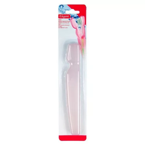 Cutie periuta de dinti de voiaj, 20.5 cm, roz