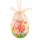 Ou decorativ de Paste cu fluturi si mesaj "Happy Easter",  7.5 cm