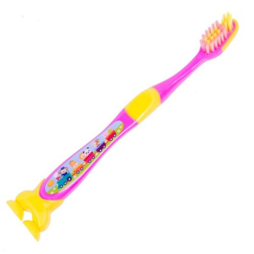 Periuta de dinti pentru copii, Elegant Kids, extra soft, roz
