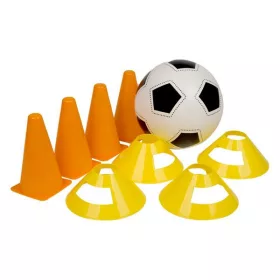 Set pentru antrenament cu minge si conuri, 9 piese