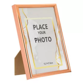 Rama foto decorativa rose gold, 13 x 18 cm