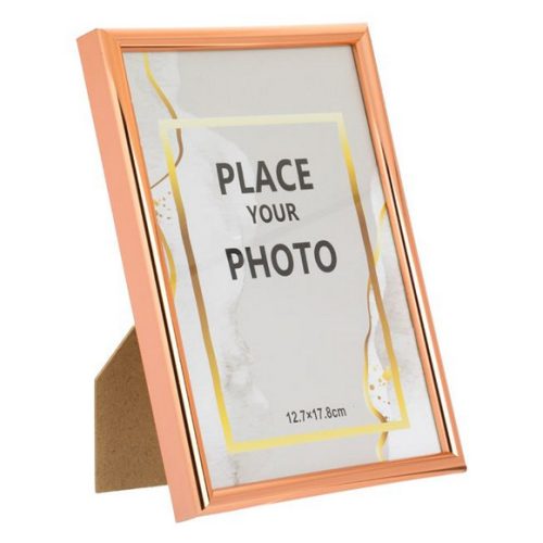 Rama foto decorativa rose gold, 13 x 18 cm