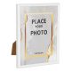 Rama foto decorativa alba, 15 x 20 cm