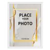 Rama foto decorativa alba, 15 x 20 cm