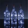 Dop pentru sticle decorativ cu LED, alb rece