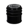 Opritor usa metalic, negru, logo STOP, 7.5 x 8 cm, 800 grame