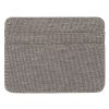 Portofel / ​portcard textil gri, protectie RFID, 5 compartimente, 10 x 7.5 cm