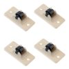 Roti pivotante autocolante sin plastic, albe 4.7 x 2.4 cm, 4 bucati