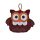 Opritor usa bufnita, bordo, 19 x 22 cm