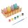 Set Creativ de Paste "Vopseste Oua din Plastic",  iarba decorativa si suport din lemn gard