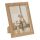 Rama foto decorativa din lemn cu aspect sulptat, 13 x 18 cm, maro