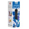 Mini Blender Portabil Reincarcabil cu USB din Plastic Transparent Bleu & Maner din Silicon 380ml