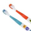 Periute de dinti cu model monstri pentru copii, extra soft, 2 bucati
