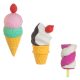 Set radiere 3D, model inghetata & marshmallow, 3 bucati