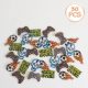 Set 30 decoratiuni spite bicicleta, model gamer, footbal, skull