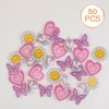 Set 30 decoratiuni spite bicicleta, model unicorn, fluture, inima, margareta