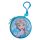 Portofel metalic pentru copii, rotund, model Frozen, cu breloc, 7.5 cm, bleu