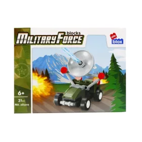   Set de constructie Alleblox Military Force, vehicul militar cu antena, 31 piese, 6+