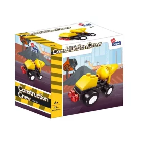   Set de constructie Alleblox, Vehicule constructii, 23 piese, +6 ani