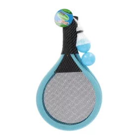   Badminton - set rachete, mingi, fluturas, 14+ ani, MegaCreative, albastre