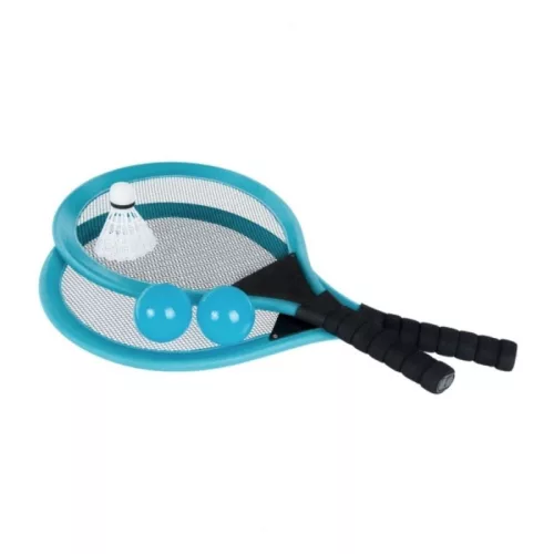 Badminton - set rachete, mingi, fluturas, 14+ ani, MegaCreative, roz