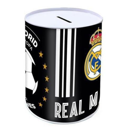 Pusculita metalica Real Madrid, 10 x 15 cm