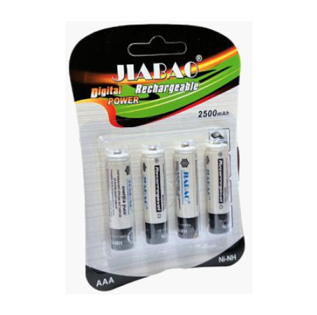 Set 4 acumulatori 1.2V, R3, 2500mAh, JIABAO R3