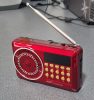 Radio portabil JOC - H1022USB, MP3, microSD/USB,FM, afisaj electronic, acumulator 2000 mAH, rosu