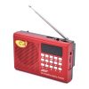 Radio portabil JOC -KK9, MP3, microSD/USB,FM, afisaj electronic, acumulator 2000 mAH, rosu