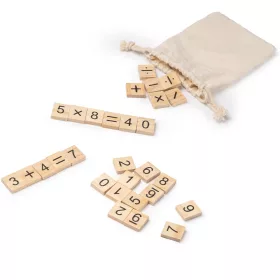 Set exersare matematica cu piese din lemn, 32 piese