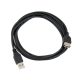 Prelungitor cablu USB, 2 metri, negru