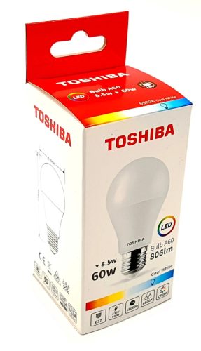 TOSHIBA BEC LED 8.5W E27 A60 ALB RECE 100/BAX