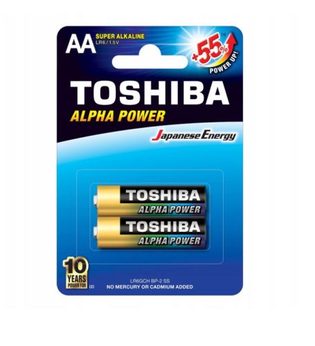TOSHIBA BATERII ALPHA POWER ALK AA R6(LR6GCH) 2BUC/SET 144SET/BAX