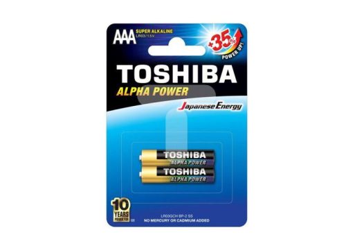 TOSHIBA BATERII ALPHA POWER ALK AAA R3 (LR03GCH) 2BUC/SET 12SET/CUT 12CUT/BAX