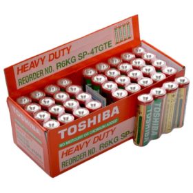   Cutie 40 baterii Toshiba Heavy Duty R6 AA 1.5V (4 baterii x 10 seturi)