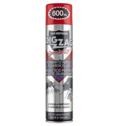 Spray insecticid ZIG ZAG impotriva mustelor si tantarilor, lavanda, 600 ml