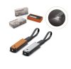 Baterie externa Toppoint Keychain PowerBank, 900 mAH, stick USB 8GB, lanterna, carcasa metalica, portocalie