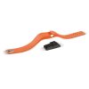 Bratara fitness VeryFit, ecran LED, Bluetooth, monitorizare somn, pasi, calorii, anti-pierdere, curea portocalie