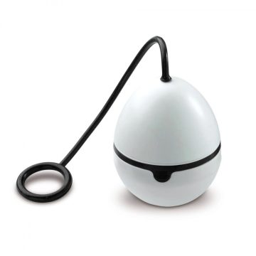   Lampa LED Egg Light, functionare cu baterii, 3 tipuri iluminare, cordeluta slicon, alba