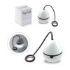 Lampa LED Egg Light, functionare cu baterii, 3 tipuri iluminare, cordeluta slicon, alba