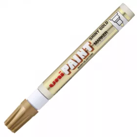   Marker cu vopsea UNI PX-20, varf rotund, 2.2-2.8mm , auriu lucios