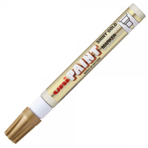 Marker cu vopsea UNI PX-20, varf rotund, 2.2-2.8mm , auriu lucios
